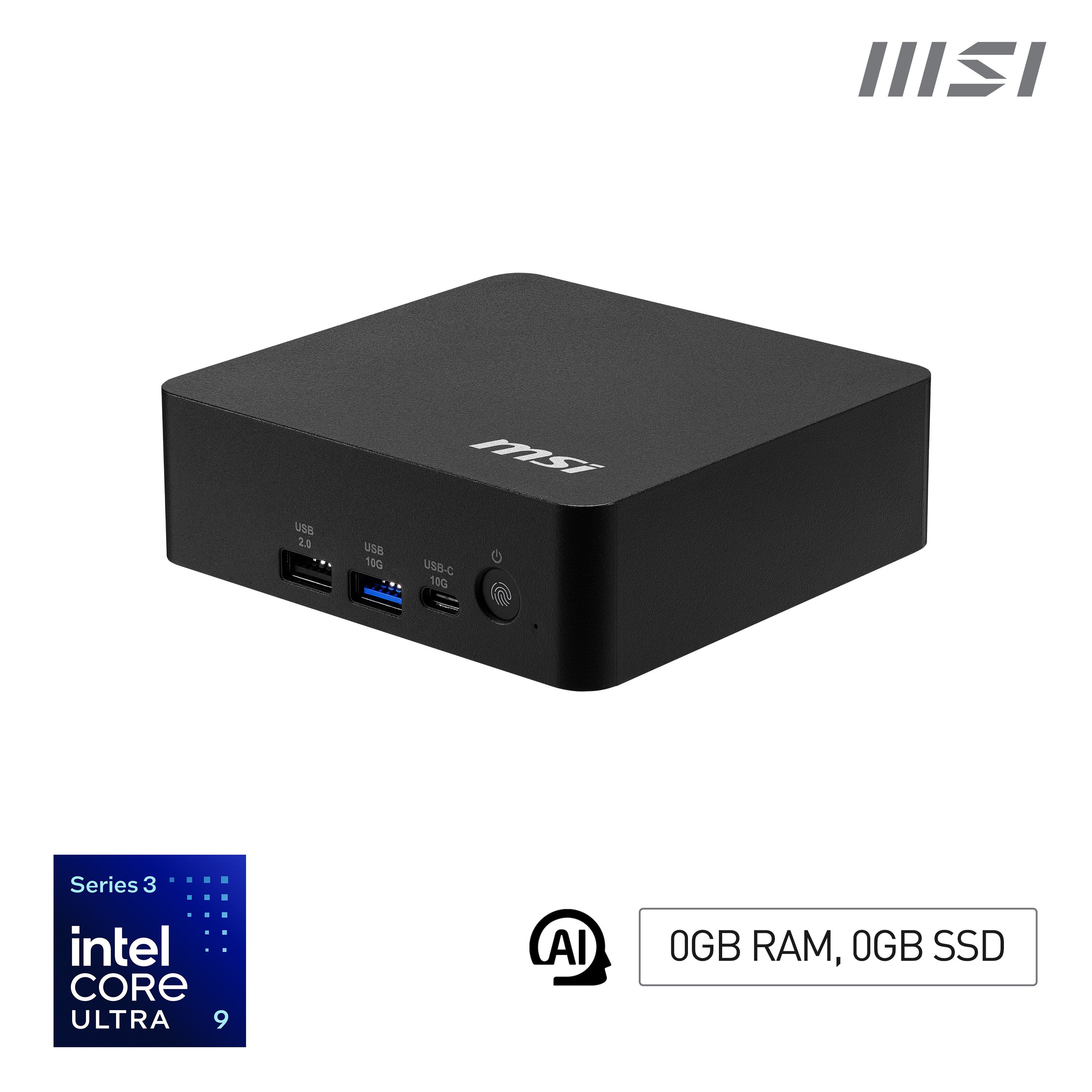 MSI Cubi NUC AI+ 3MG - Intel Core Ultra 9 386H Barebone 3Y (Cubi NUC AI+ 3MG - Intel Core Ultra 9 386H Barebone 3Y)