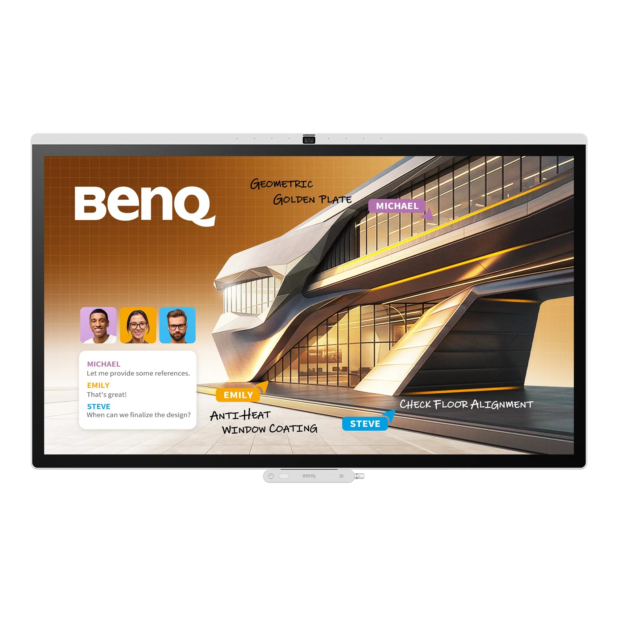 BenQ CP7505 interactive whiteboard 190.5 cm [75] 3840 x 2160 pixels Touchscreen White (CP7505 75IN DLED TOUCH - CP 3840X2160 450CD 1200:1)