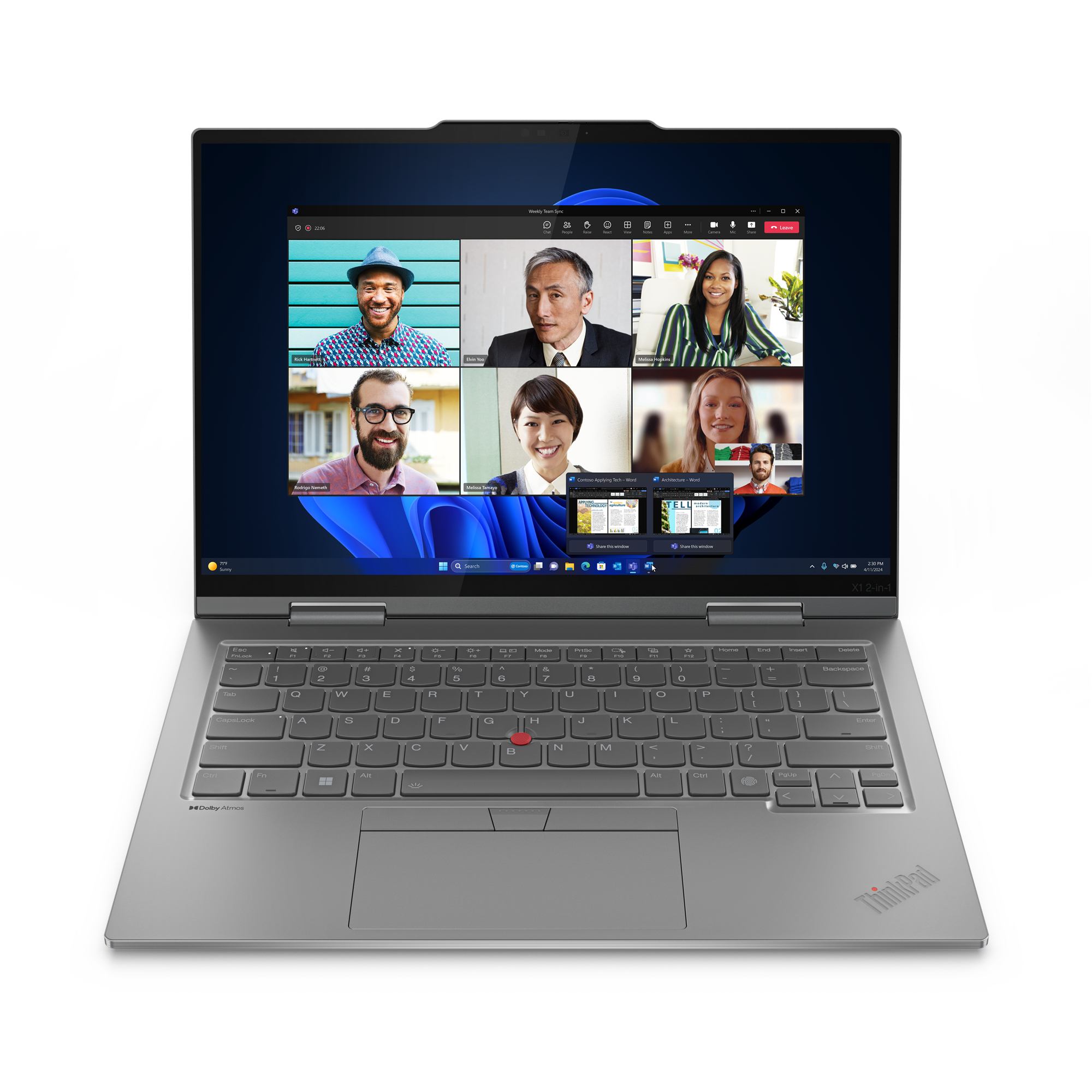 Lenovo ThinkPad X1 2-in-1 Gen 9 Intel Core Ultra 5 135U Hybrid [2-in-1] 35.6 cm [14] Touchscreen WUXGA 32 GB LPDDR5x-SDRAM 512 GB SSD Wi-Fi 6E [802.11ax] Windows 11 Pro Grey UK English (Lenovo ThinkPad X1 2-in-1 Laptop, 14 Inch WUXGA 1920x1200 IPS TouchScreen, Intel Core Ultra 5 135U Processor, 32GB DDR5X-6400 RAM, 512GB SSD, Windows 11 Pro with 3 Year Warranty)