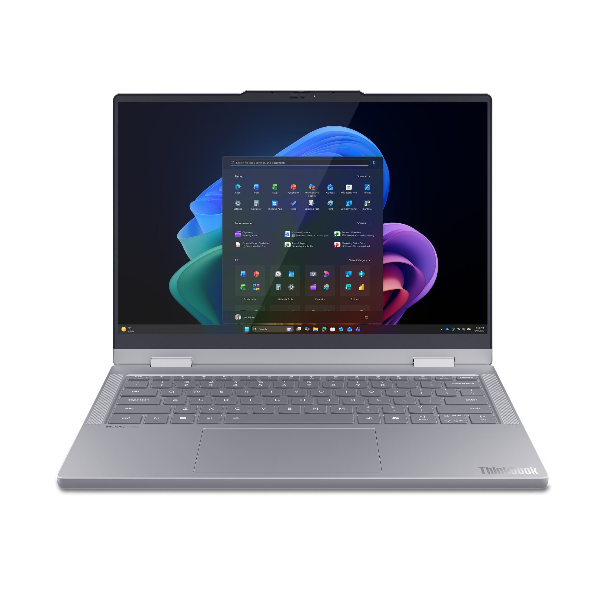 Lenovo ThinkBook 14 2-in-1 G6 IPL Copilot+ PC Intel Core Ultra 7 355 Hybrid [2-in-1] 35.6 cm [14] Touchscreen WUXGA 32 GB DDR5-SDRAM 512 GB SSD Wi-Fi 7 [802.11be] Windows 11 Pro Grey German (TB 14 2-IN-1 G6 CU7-355U 32GB - 512GB SSD 14.0 WUXGA T. W11P) - German version
