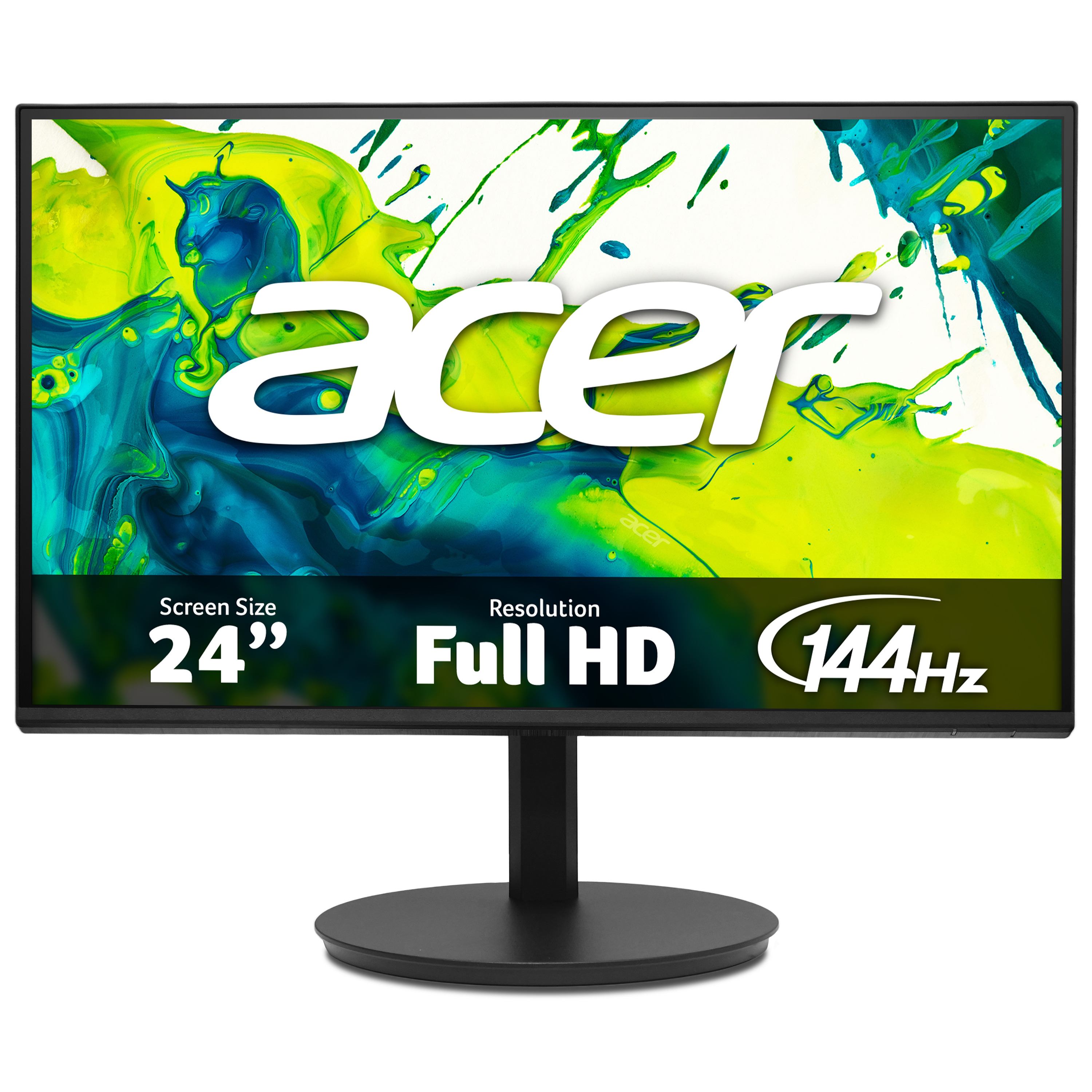 Acer CB2 Vero CB242YP6 monitor - 24, Full HD, 144Hz, AdaptiveSync, height adjustable (Acer Vero CB242Y P6 - CB2 Series - LED monitor - 24 [23.8 viewable] - 1920 x 1080 Full HD [1080p] @ 144 Hz - IPS - 250 cd/m² - 1500:1 - 1 ms - HDMI, VGA, DisplayPort)