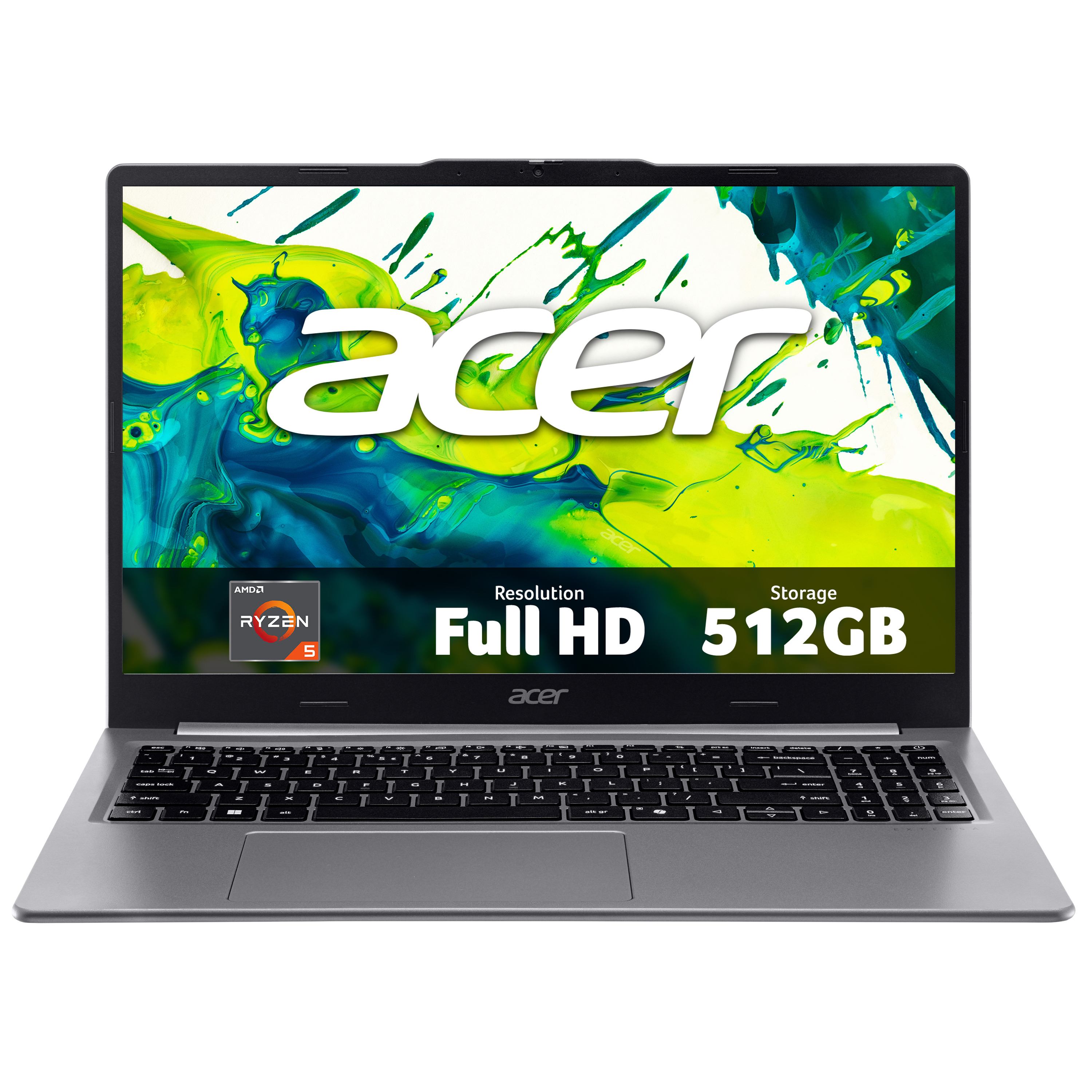 Acer Extensa 15 15 laptop [EXO15-41] - AMD Ryzen 5, 8GB RAM, 512GB SSD, 15.6 Full HD display, Windows 11 Pro Education (ACER AMD RYZEN5 8/512 7430U W11P EDU)