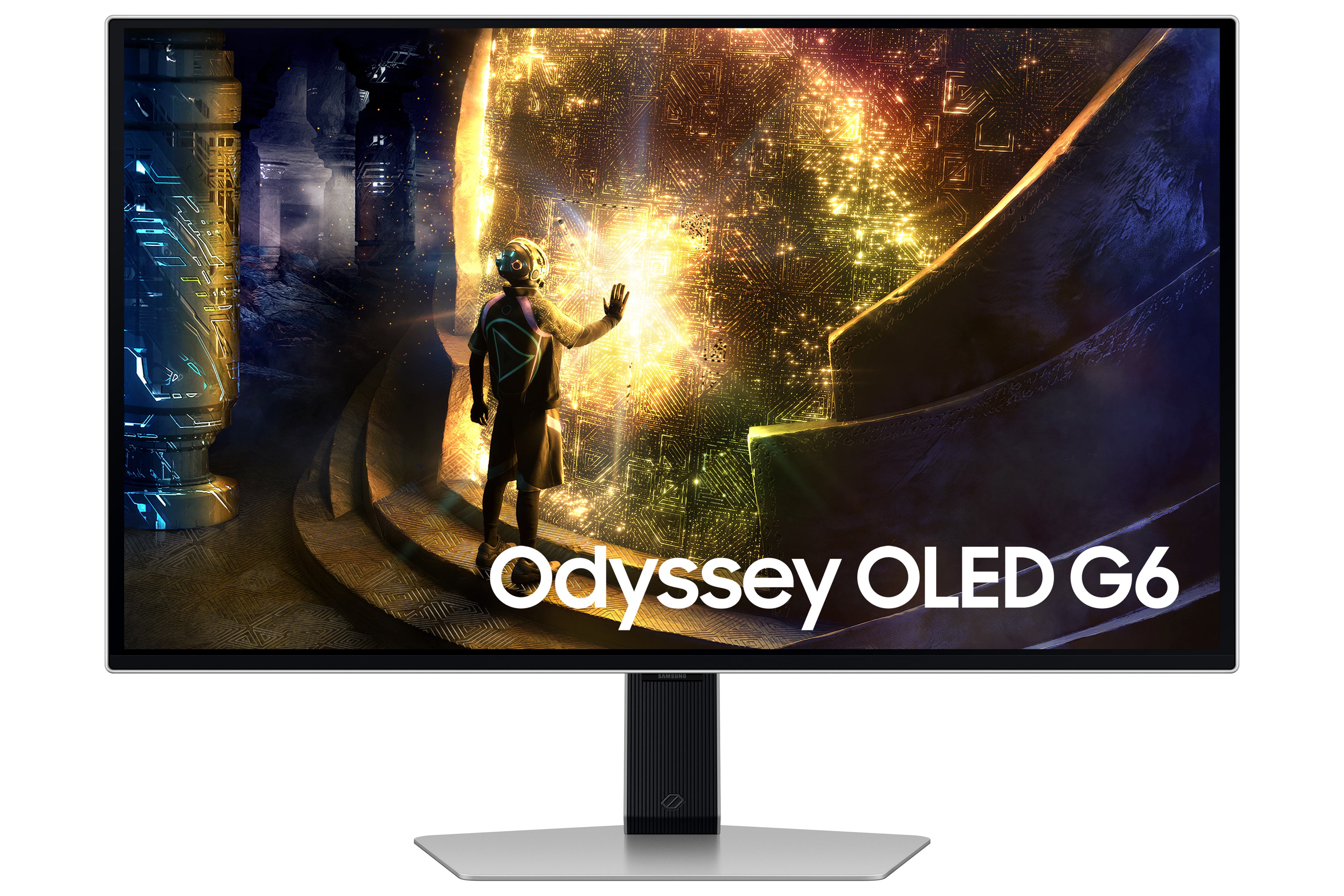 Samsung G61SD computer monitor 68.6 cm [27] 2560 x 1440 pixels Quad HD OLED Silver (Samsung Odyssey OLED G6 S27DG612SU skæ)