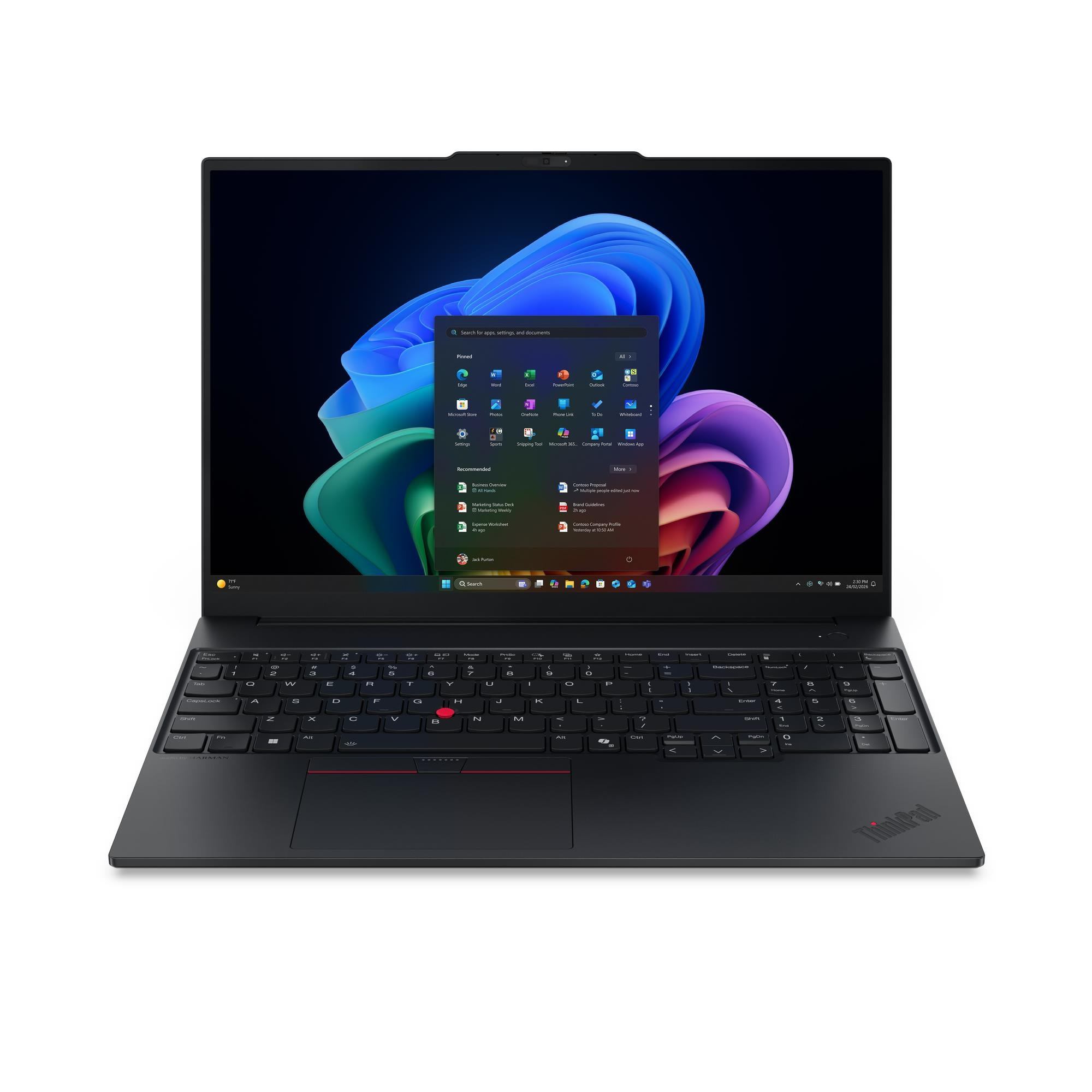 Lenovo ThinkPad E16 Gen 4 [Intel] Copilot+ PC Intel Core Ultra 5 325 Laptop 40.6 cm [16] WUXGA 24 GB DDR5-SDRAM 512 GB SSD Wi-Fi 7 [802.11be] Windows 11 Pro Black German (TP E16 G4 CU5-325 24GB - 512GB SSD 16.0 WUXGA W11P) - German version