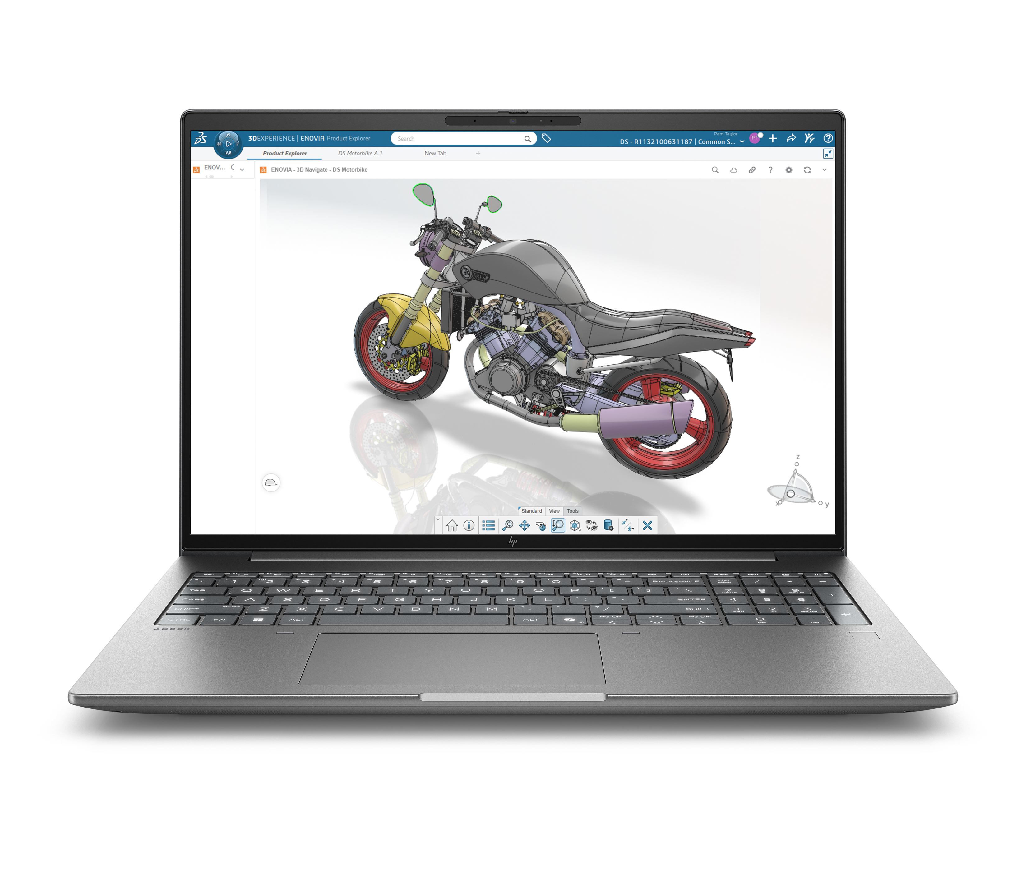 HP E0EU7EA laptop Copilot+ PC Intel Core Ultra 7 40.6 cm [16] 2.5K 64 GB DDR5-SDRAM 1 TB SSD NVIDIA RTX PRO 1000 Blackwell Wi-Fi 7 [802.11be] Windows 11 Pro AI Workstation, AI PC Silver (HP ZB X G2i 16 U7-366H 64GB/1T)
