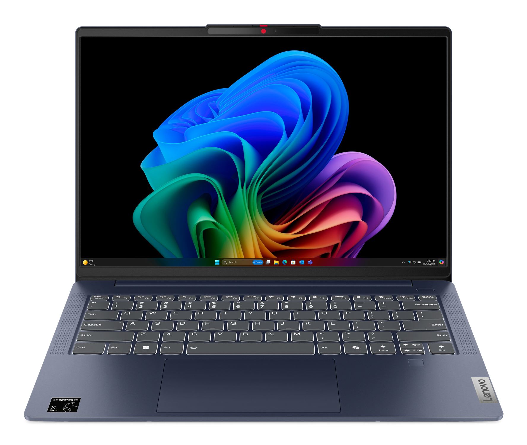 Lenovo IdeaPad Slim 5 14Q8X9 Copilot+ PC Snapdragon X1P-42-100 Laptop 35.6 cm [14] WUXGA 16 GB LPDDR5x-SDRAM 512 GB SSD Wi-Fi 7 [802.11be] Windows 11 Home Blue UK English (Lenovo IdeaPad Slim 5 14Q8X9 Snapdragon X1P-42-100 16GB RAM 512GB SSD 14 WUXGA Windows 11 Home Copilot+ Laptop - Blue - 83HL000EUK)