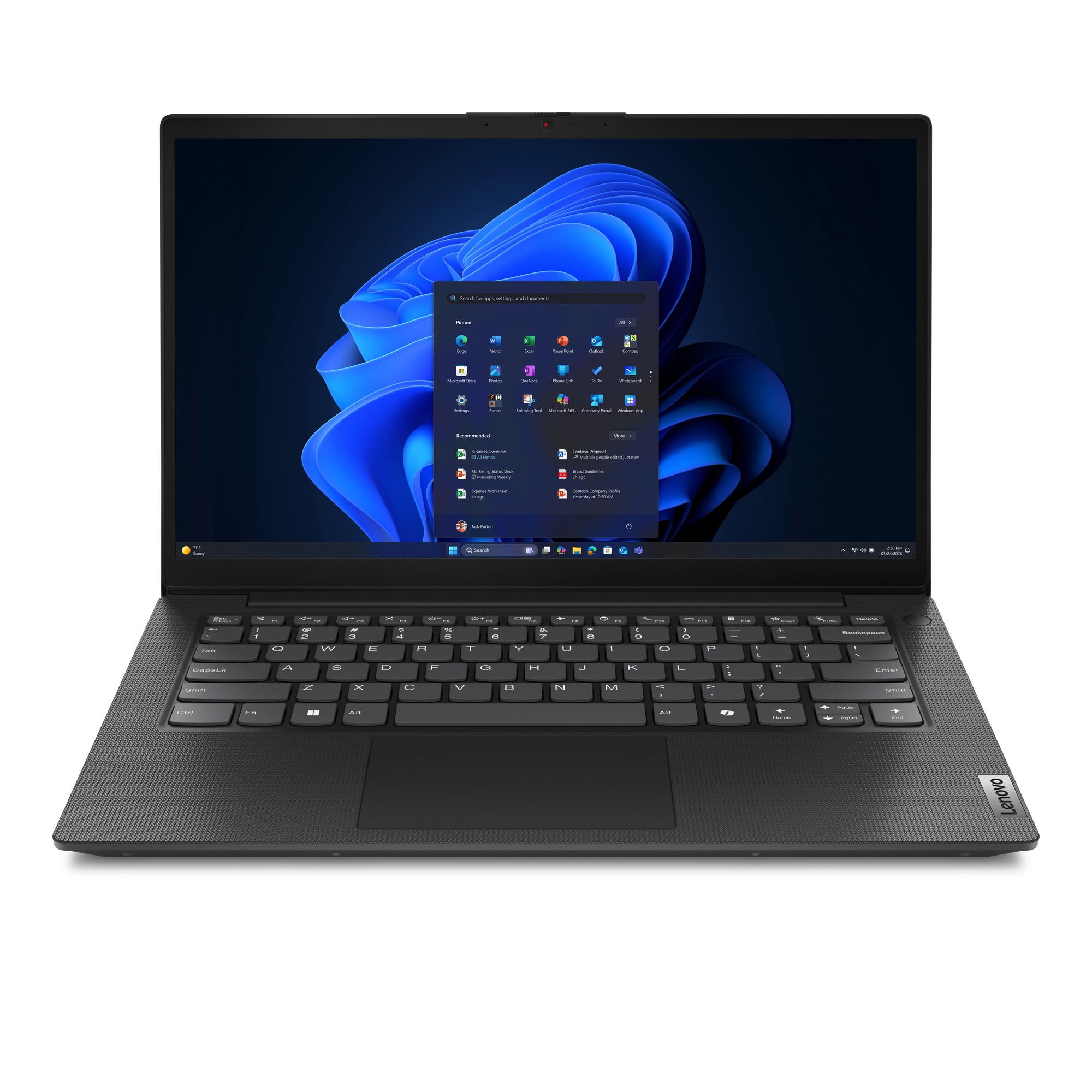 Lenovo V14 G7 IWC Intel Core 7 350 Laptop 35.6 cm [14] Full HD 16 GB DDR5-SDRAM 512 GB SSD Wi-Fi 6 [802.11ax] Windows 11 Pro Black UK English (^LNV V14 G7 I7350 16/512G W11P*S*)