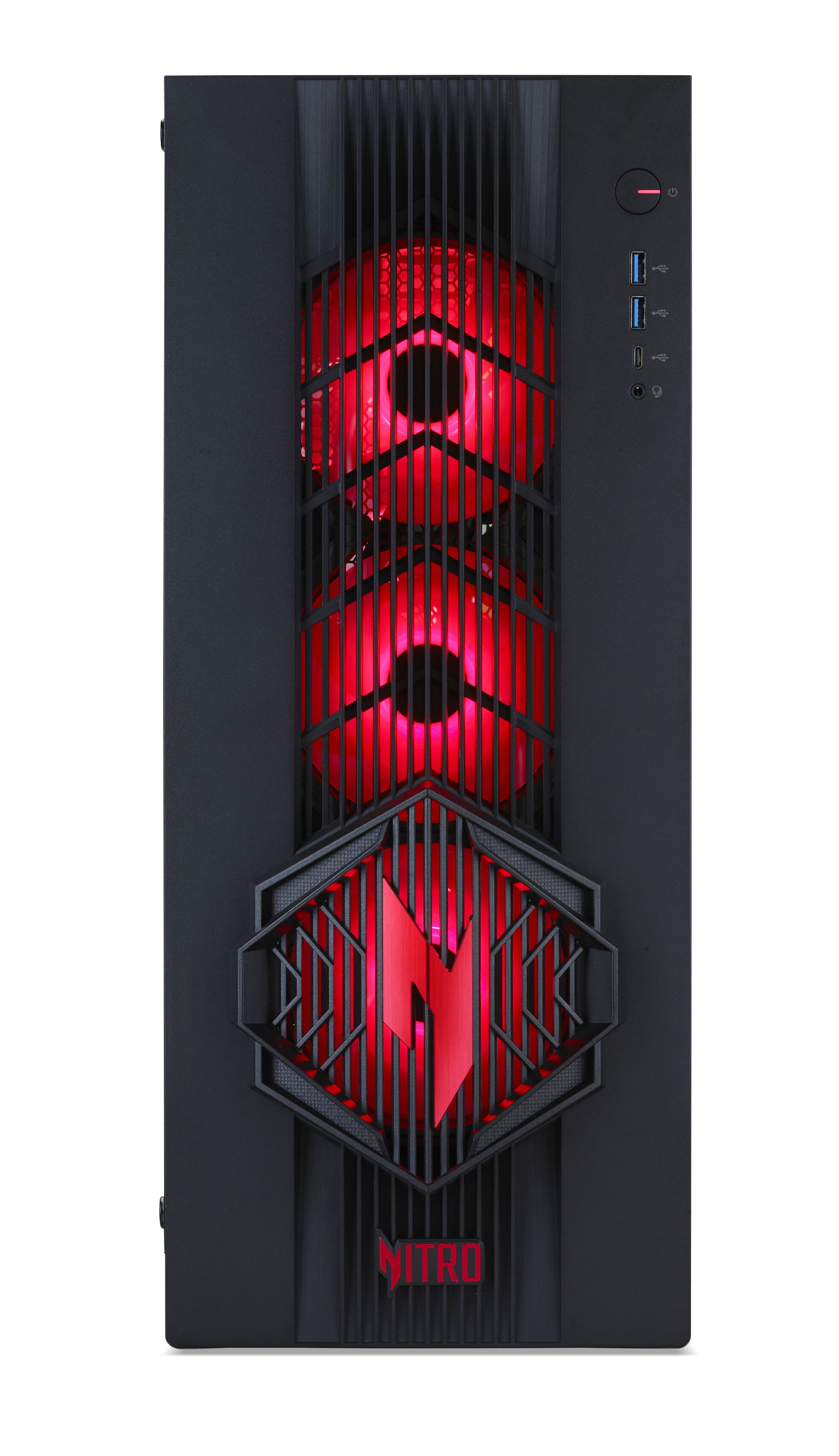 Acer NITRO 70 AMD AMD Ryzen™ 7 9800X3D 32 GB DDR5-SDRAM 2 TB SSD NVIDIA GeForce RTX 5080 Windows 11 Home Tower PC Black (Acer Nitro 70 N70X3D-100 RYZ7 9800X3D/32GB/2TBSSD/RTX5080/W11 Home) - German version