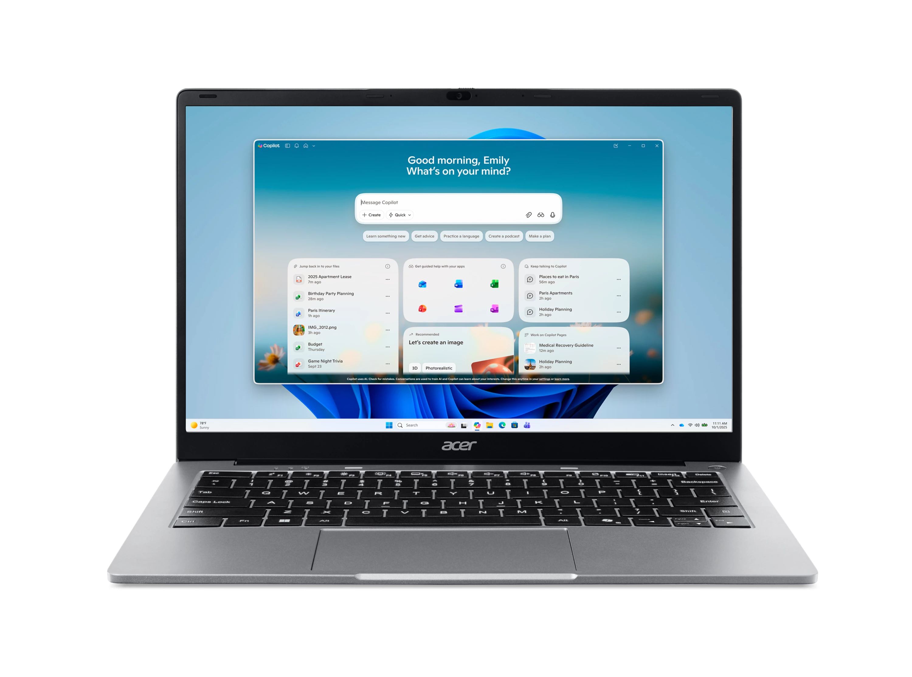 Acer Aspire Lite AL14-46P-R4S8 Notebook (ASPIRE LITE 14 R35400U 8GB 512GB WH)