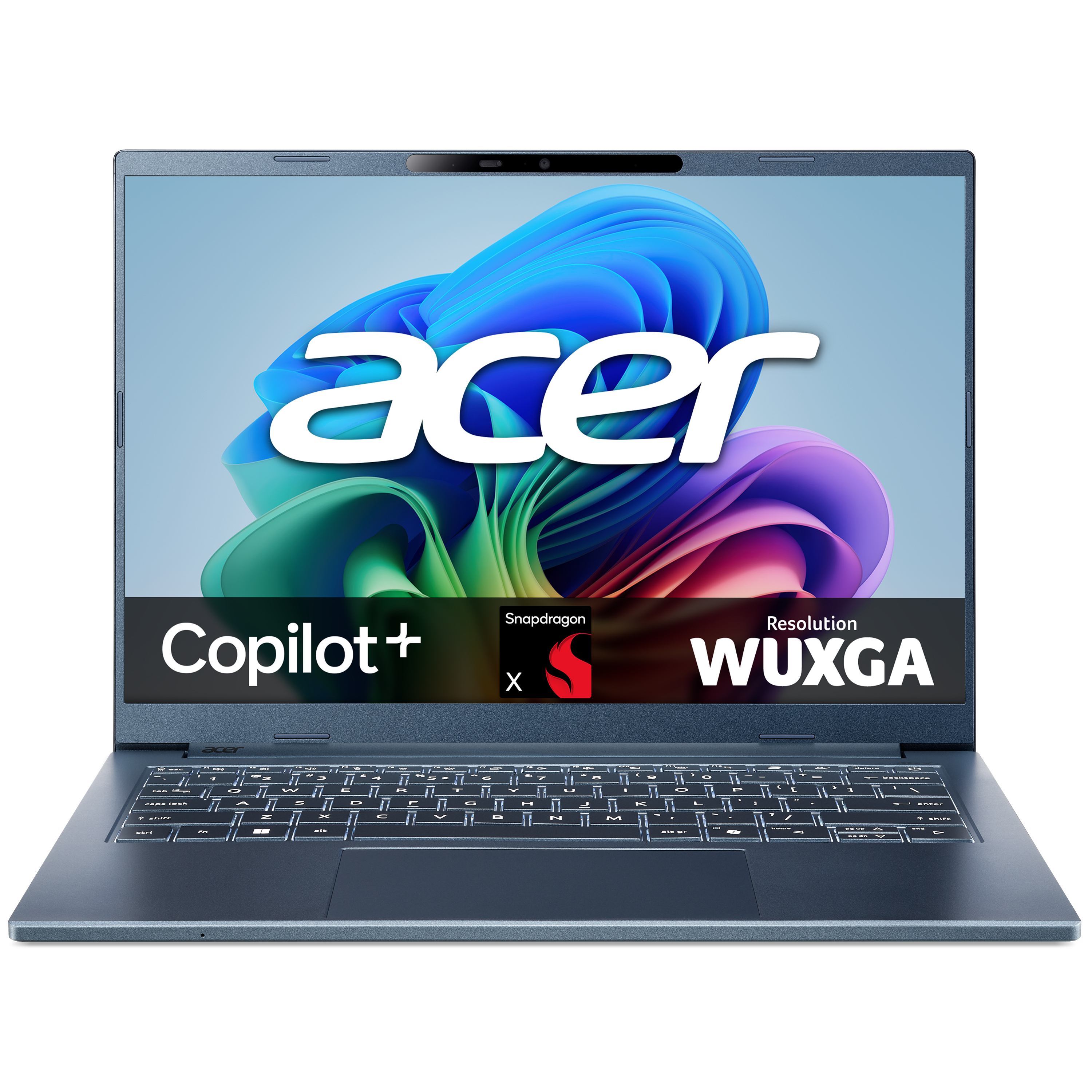 Acer Aspire 14 AI A14‑11M – 14 WUXGA [1920×1200] 120Hz, Snapdragon X1‑26100, 16GB LPDDR5X, 512GB SSD, Windows 11 Laptop (ASPIRE 14 AI X1-26100 16GB 512GB WH)