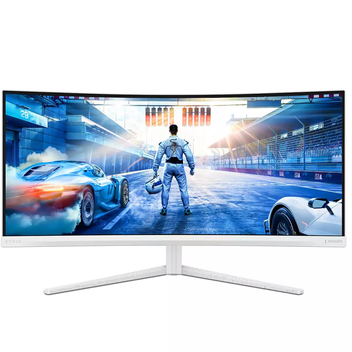 Philips 34M2C5601QA/00 computer monitor 86.4 cm [34] 3440 x 1440 pixels White (PHILIPS 31.5 VA SPK CUR 34M2C5601QA/00)