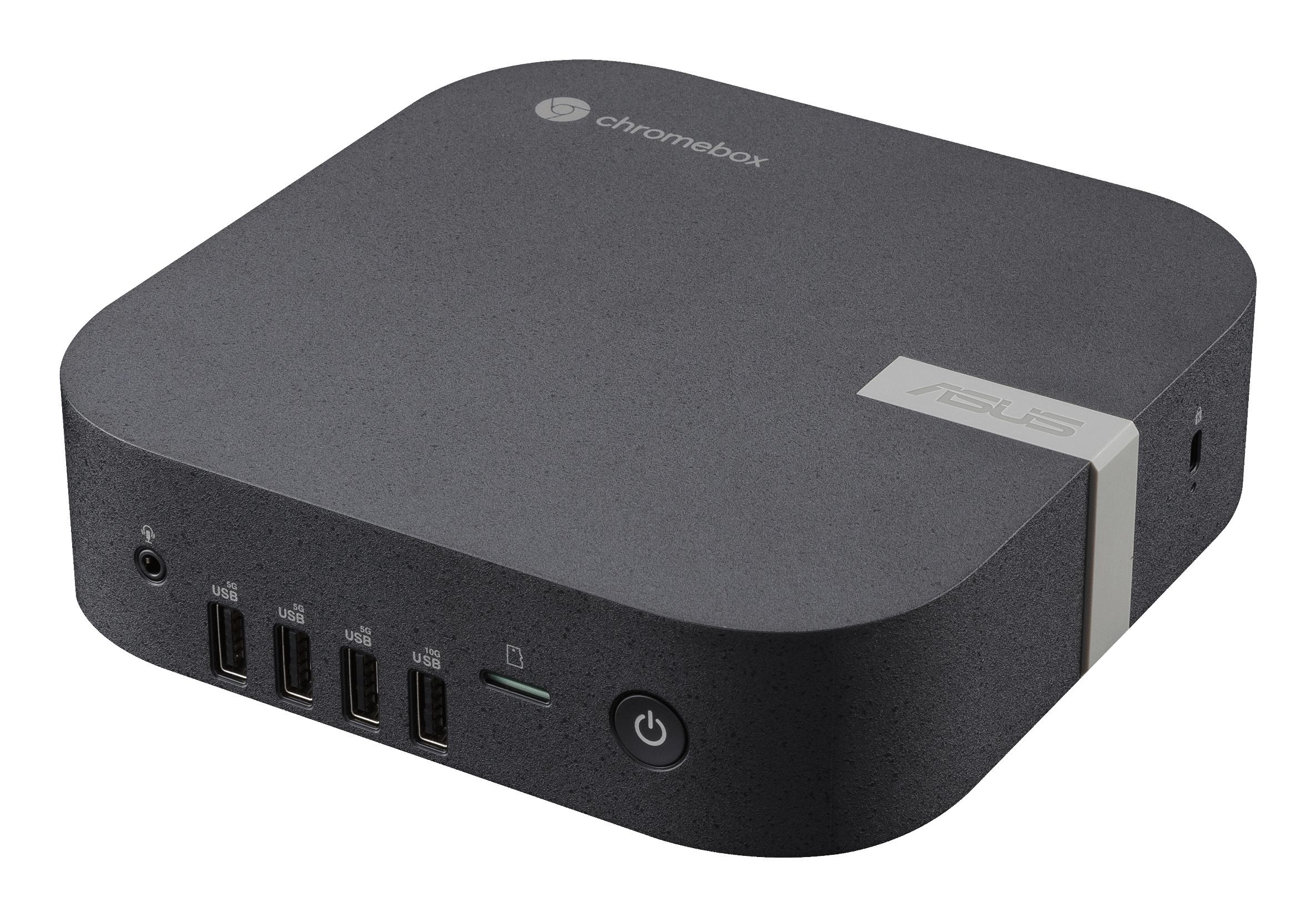ASUS Chromebox CHROMEBOX6-S5007UN Intel Core 5 120U 8 GB DDR5-SDRAM 128 GB SSD ChromeOS Mini PC Black (ASUS Chromebox 6a S5007UN - Mini PC 1 x Core 5 120U / up to 5 GHz - RAM 8 GB - no HDD - Intel Graphics - Gigabit Ethernet, 2.5 Gigabit Ethernet, IEEE 802.11ax [Wi-Fi 6], Bluetooth 5.4, IEEE 802.11be [Wi-Fi 7] - Chrome OS - monitor: none - eco black)