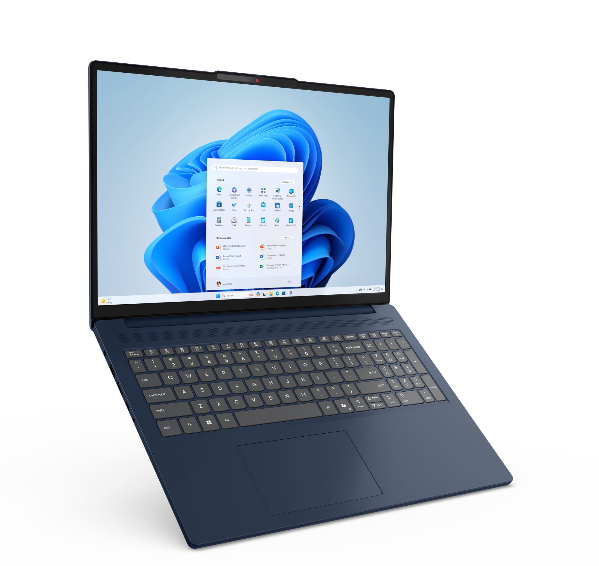 Lenovo IdeaPad Slim 3 16ARP10 AMD Ryzen™ 7 170 Laptop 40.6 cm [16] WUXGA 16 GB DDR5-SDRAM 1 TB SSD Wi-Fi 7 [802.11be] Windows 11 Home Blue German (Lenovo IdeaPad 3 Slim RYZ7 170/16GB/1TBSSD/W11 Home) - German version