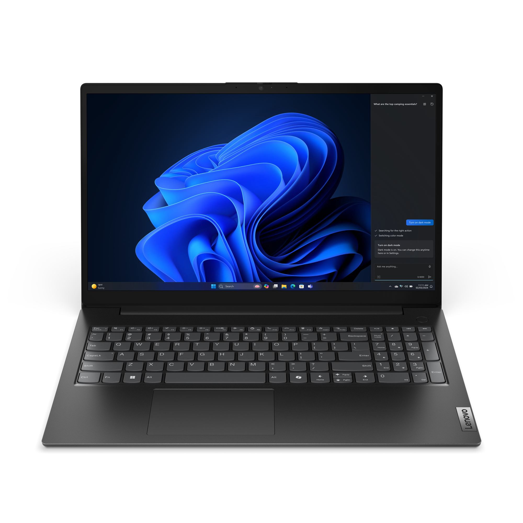 Lenovo V15 G5 IRL Intel Core 5 120U Laptop 39.6 cm [15.6] Full HD 8 GB DDR5-SDRAM 512 GB SSD Wi-Fi 6 [802.11ax] Black German (Lenovo V15 G5 Core5 120U/8GB/512SSD/FreeDOS) - German version