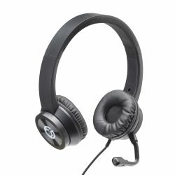 connektgear HP532 Triple Connector Headset with Boom Mic USB Type A & C & 3.5mm - Black 