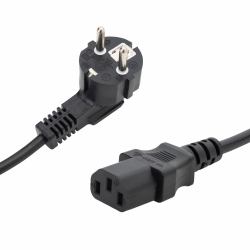 connektgear 2m European Mains Power Cable - Schuko Plug to C13 Socket 