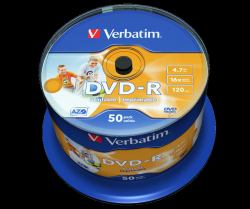 DVD ROH-R 4.7GB/ 16x Verbatim print. [50er Sp.]