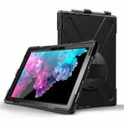 eSTUFF AUSTIN Defender Case for Microsoft Surface Go 3/Go 2/Go - Black 