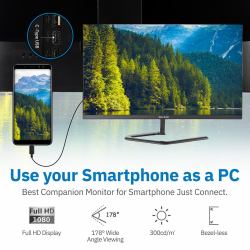 Ekleer 24" LCD Monitor with USB Type C connection