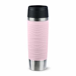 EMSA Travel Mug Waves Grande 500 ml Pink, Stainless steel 
