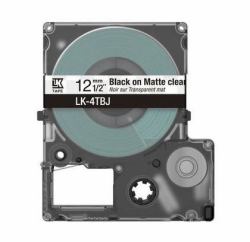 epson consumer et Epson Matte Tape – Clear/Black 12mm[8m] – LK-4TBJ 