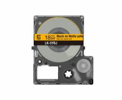 epson consumer et Epson Matte Tape – Yellow/Black 18mm[8m] – LK-5YBJ 