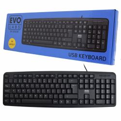 Evo Labs KD-101LUK keyboard Office USB QWERTY UK English Black 