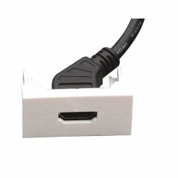 full Garbot F22 HDMI Module - Angled. F/F. 20 cm. White 