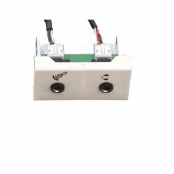 full Garbot F22 2x Mini Jack Module. F/F. 20 cm. White 