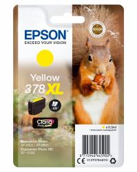 Epson Squirrel 378XL Claria Photo HD Single Yellow Ink 