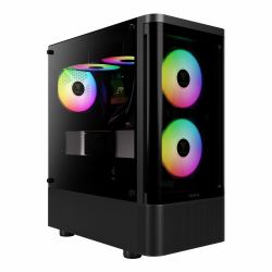 GAMDIAS TALOS E3 CG computer case Midi Tower Black 