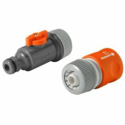 Gardena 1989-20 water hose fitting Orange,Grey 2 pc[s] 