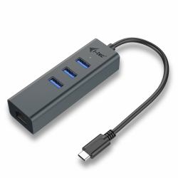 i-tec Metal USB-C HUB 3 Port + Gigabit Ethernet Adapter 