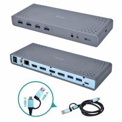 i-tec USB 3.0 / USB-C / Thunderbolt 3 Dual Display Docking Station 