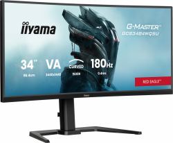 iiyama G-MASTER GCB3484WQSU-B1 computer monitor 86.4 cm [34"] 3440 x 1440 pixels UltraWide Quad HD LED Black 