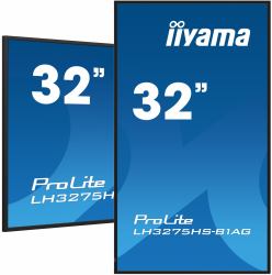 iiyama LH3275HS-B1AG Signage Display Digital signage flat panel 80 cm [31.5"] LCD Wi-Fi 500 cd/m² Full HD Black Built-in processor Android 11 24/7 