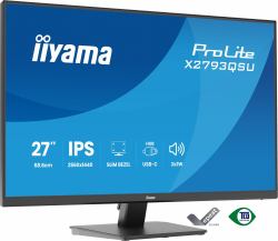 iiyama ProLite X2793QSU-B1 computer monitor 68.6 cm [27"] 2560 x 1440 pixels Quad HD LED Black 