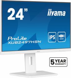 iiyama ProLite XUB2497HSN-W1 computer monitor 60.5 cm [23.8"] 1920 x 1080 pixels Full HD LED White 