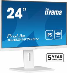 iiyama ProLite XUB2497HSN-W2 computer monitor 60.5 cm [23.8"] 1920 x 1080 pixels Full HD LED White 