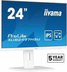 iiyama ProLite XUB2497HSU-W2 computer monitor 60.5 cm [23.8"] 1920 x 1080 pixels Full HD LED White 