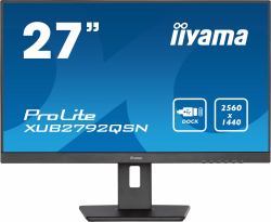 iiyama ProLite XUB2792QSN-B5 computer monitor 68.6 cm [27"] 2560 x 1440 pixels Wide Quad HD LED Black 