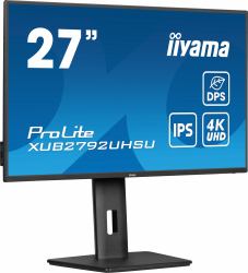 iiyama ProLite XUB2792UHSU-B6 computer monitor 68.6 cm [27"] 3840 x 2160 pixels 4K Ultra HD LED Black 