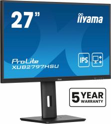 iiyama ProLite XUB2797HSU-B2 computer monitor 68.6 cm [27"] 1920 x 1080 pixels Full HD LED Black 
