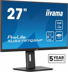 iiyama ProLite XUB2797QSNP-B1 computer monitor 68.6 cm [27"] 2560 x 1440 pixels Quad HD LED Black 