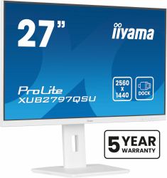 iiyama ProLite XUB2797QSU-W2 computer monitor 68.6 cm [27"] 2560 x 1440 pixels Quad HD LED White 