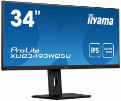 iiyama ProLite XUB3493WQSU-B5 computer monitor 86.4 cm [34"] 3440 x 1440 pixels UltraWide Quad HD LED Black 