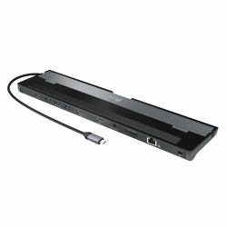 j5create JCD542-N USB-C® Dual HDMI™ Docking Station, includes 2x HDMI ports and 4x USB ports, Grey & Black 