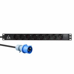 Lanview LVR-3MIEC-LIC-SCH8 power distribution unit [PDU] 8 AC outlet[s] 1U Black 