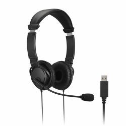 leitz acco brands KENSINGTON HIFI USB HEADPHONES - WITH MIC AND VOLUME CONTROL BUTT