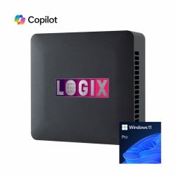 LOGIX Intel Core i5-1335U 4.6GHz 10 Core CPU, 1 x DDR4 16GB SO-DIMM, 500GB Kingston NVMe, Wireless AX & Bluetooth 5.2 Windows 11 Pro - Pre-Built Intel® Core™ i5 SSD Black 
